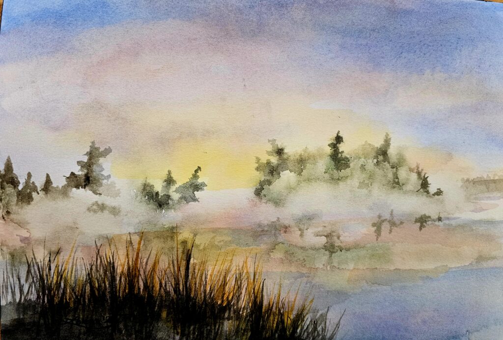 Dawn on Lake of Two Rivers